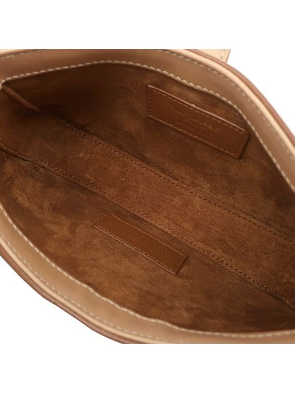 Saint Laurent Handbag le Cassette Calfskin Beige Gold le 5 a 7 Mini One Handle - Picture 9 of 10